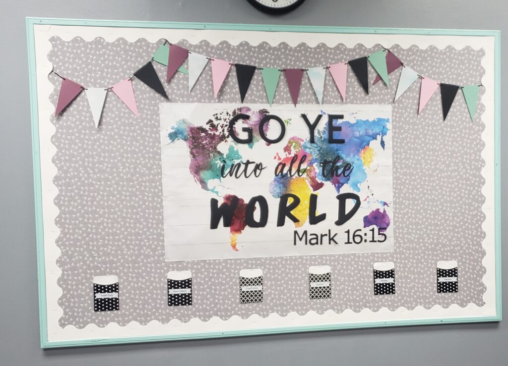 back to school bulletin board example