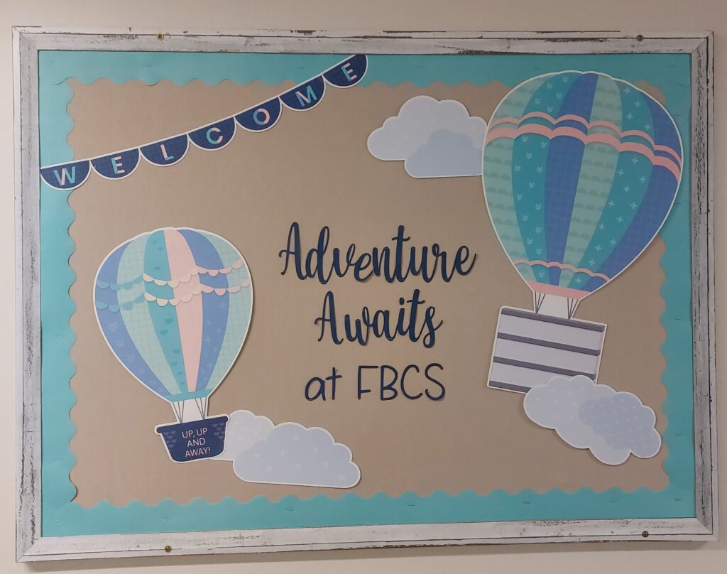 back to school bulletin board example