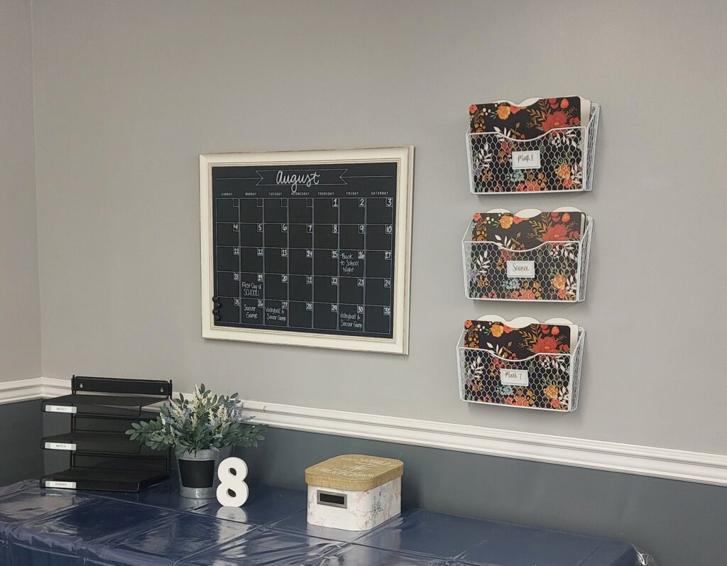 classroom calendar decor